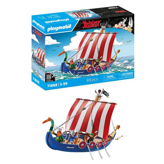 PLAYMOBIL | Asterix | Piratenschiff | Asterix Spielset | Piratenschiff Spielzeug | Asterix und Obelix | Abenteuer Spielzeug für Kinder ab 5 Jahren | 71888