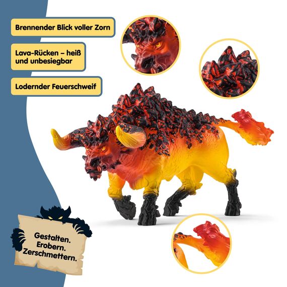 schleich ELDRADOR CREATURES | BATTLE CAVE Arena: Lava vs. Schatten 42673 | Set aus 2 x ELDRADOR Battle Cave, 2 x Monster und 2 x Kristall | Caves zur Arena stapelbar | Spielzeug ab 7 Jahren | 71 Teile