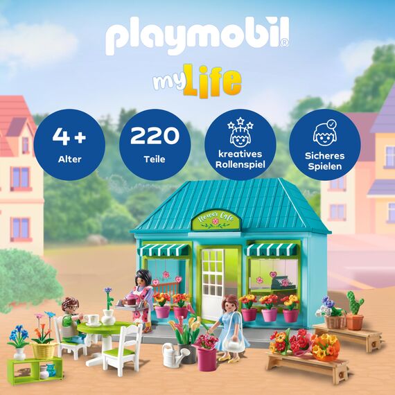 PLAYMOBIL | My Life | Blumenladen | Spielzeug für Kinder ab 4 Jahren | 71807