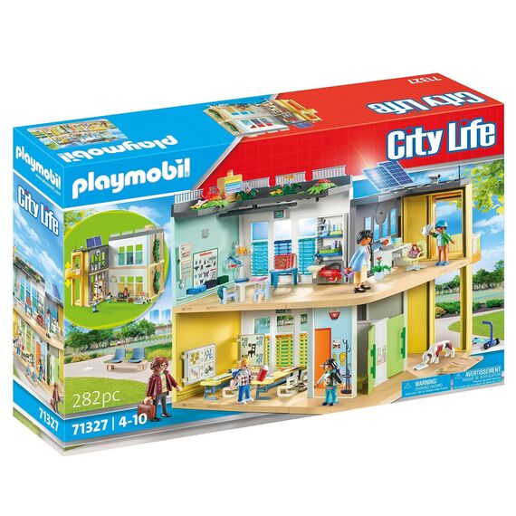 PLAYMOBIL | City Life | Große Schule | mit beweglicher Tafel | Spielzeug für Kinder ab 5 Jahren | 71327