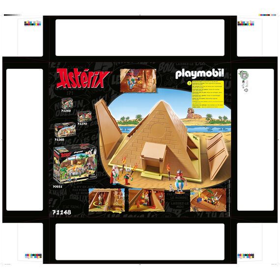 PLAYMOBIL 71148 Asterix: Pyramide des Pharao, Obelix, Asterix, Miraculix, Numerobis, Schraubzieris, Idefix, Spielzeug für Kinder ab 5 Jahren [Exklusiv bei Amazon]