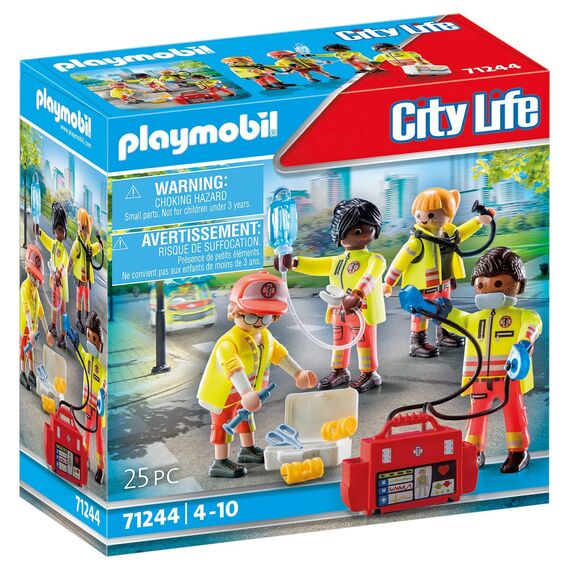 PLAYMOBIL City Life 71244 Rettungsteam, Spielzeug für Kinder ab 4 Jahren