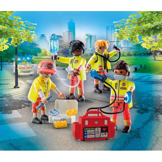 PLAYMOBIL City Life 71244 Rettungsteam, Spielzeug für Kinder ab 4 Jahren