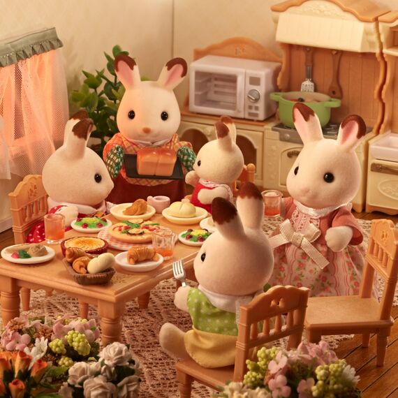 Sylvanian Families L5655 Schokoladenhasen Familie NEU