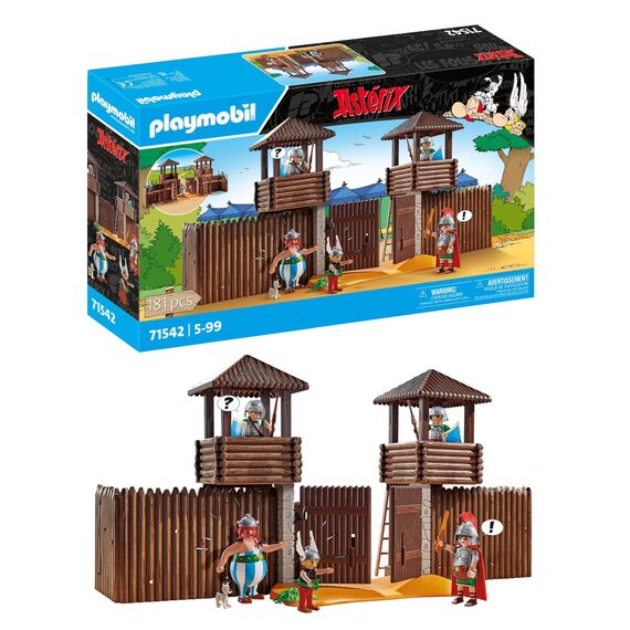 PLAYMOBIL Asterix 71542 Römerlager, spannende Eroberung des Lagers durch die Gallier, inklusive Zaubertrank für mehr Körperkraft, detailreiches Spielzeug für Kinder ab 5 Jahren