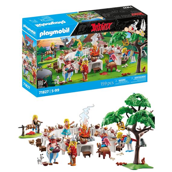 PLAYMOBIL | Asterix | Das Dorfbankett | Asterix Spielset | Asterix und Obelix | Abenteuer Spielzeug für Kinder ab 5 Jahren | 71827