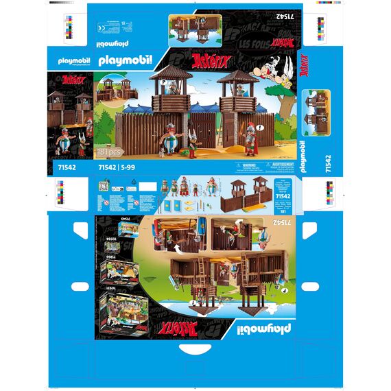 PLAYMOBIL Asterix 71542 Römerlager, spannende Eroberung des Lagers durch die Gallier, inklusive Zaubertrank für mehr Körperkraft, detailreiches Spielzeug für Kinder ab 5 Jahren