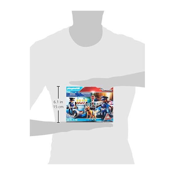 PLAYMOBIL City Action 6878 Polizei-Straßensperre, Ab 5 Jahren (Packung mit 2)