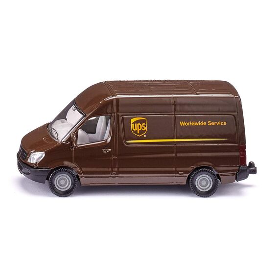 siku 6324, UPS Logistik Set, Metall/Kunststoff, Braun/Weiß, Viele Funktionen, Kombinierbar mit siku Modellen im gleichen Maßstab
