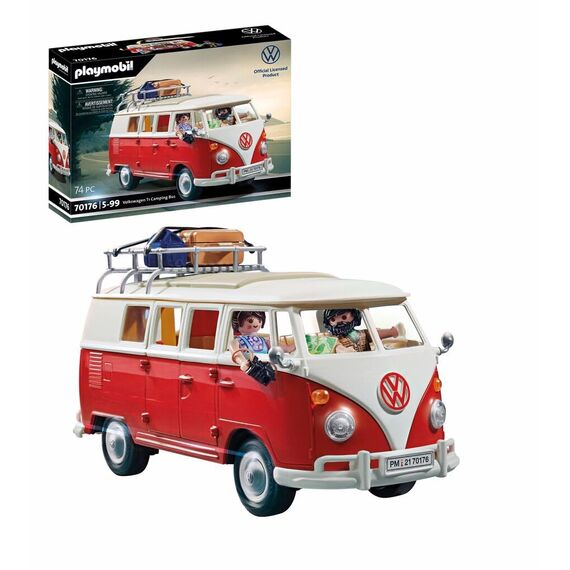PLAYMOBIL | Volkswagen | T1 Camping Bus |Sammelauto | Für Kinder und Erwachsene | 70176