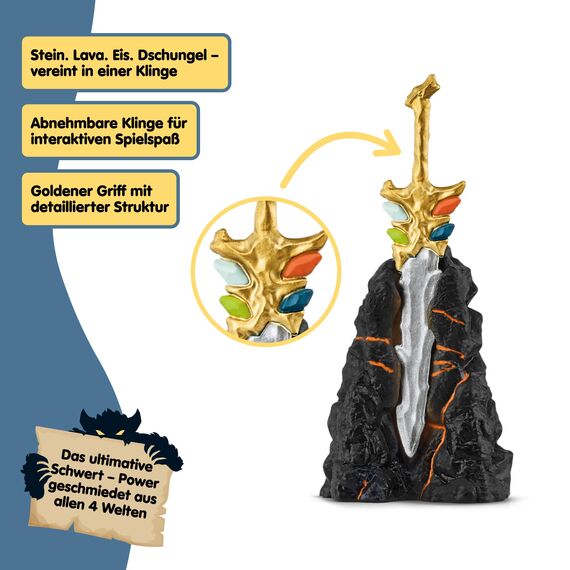 SCHLEICH ELDRADOR Creatures | Starter Set 72179 mit Höllenhund, Schneewolf, Felsbestie und Superwaffe | ELDRADOR Monster Spielfiguren | Spielzeug ab 7 Jahren | 5 Teile | exklusiv bei Amazon