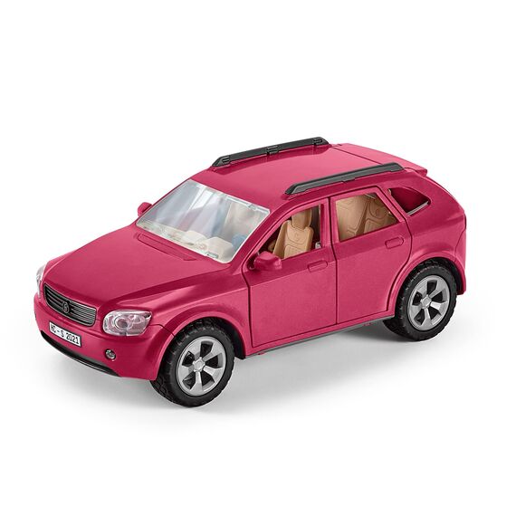 SCHLEICH 42535 Abenteuer mit Auto und Pferdeanhänger & 42439 Mobile Tierärztin mit Hannoveraner Fohlen , für Kinder ab 5-12 Jahren, Horse Club - Spielset