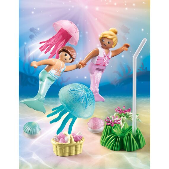 PLAYMOBIL Princess Magic 71504 Meerjungfrauen-Kinder mit Quallen ab 4 Jahren