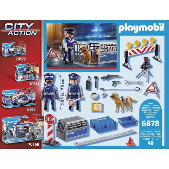 PLAYMOBIL City Action 6878 Polizei-Straßensperre, Ab 5 Jahren (Packung mit 2)