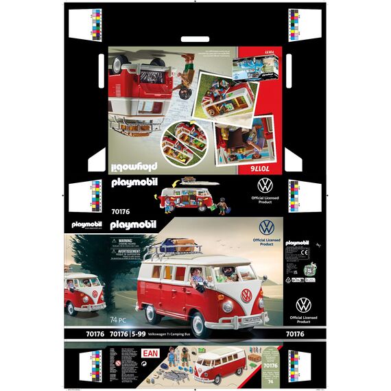 PLAYMOBIL | Volkswagen | T1 Camping Bus |Sammelauto | Für Kinder und Erwachsene | 70176