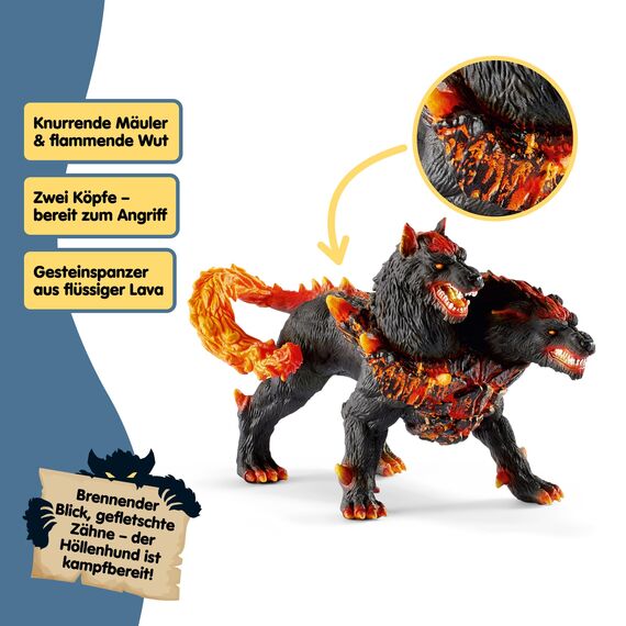 SCHLEICH ELDRADOR Creatures | Starter Set 72179 mit Höllenhund, Schneewolf, Felsbestie und Superwaffe | ELDRADOR Monster Spielfiguren | Spielzeug ab 7 Jahren | 5 Teile | exklusiv bei Amazon