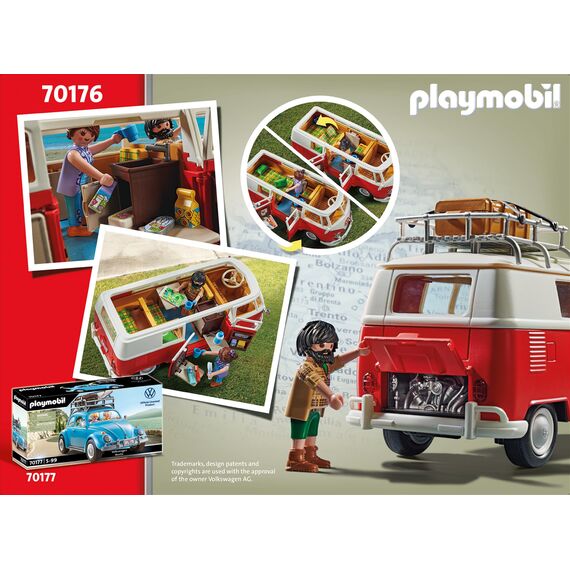 PLAYMOBIL | Volkswagen | T1 Camping Bus |Sammelauto | Für Kinder und Erwachsene | 70176