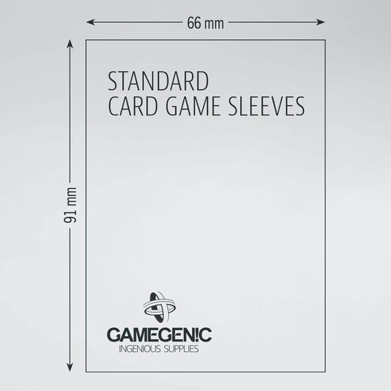 Gamegenic, MATTE Standard Sleeve Value Pack 200, Sleeve color code: Gray & Card Dividers Multicolor