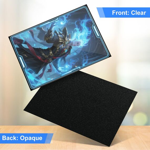 Schwarze Kartenhüllen für MTG, 300 Packung Perfect Fit Standard Kartenhüllen für Trading Cards Sportkarten Baseballkarten TCG, stabil und schön mischbar