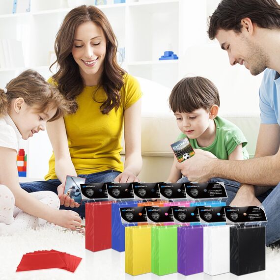 Mlikero 1000 Stück Kartenhüllen, 10 Farben Karten Hüllen Sleeves, Sammelkarten Hüllen Perfekte passend für MTG, Sammelkarten,Sportkarten, 66 x 91 mm (Packung mit 2)