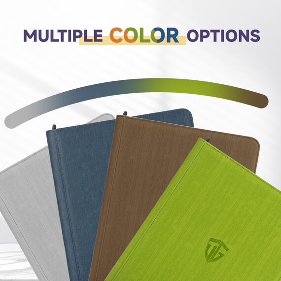 TCGUARD Sammelkarten Album für 216 Karten, 9 Fächer Binder mit Hüllen für 3"x4" Rigid Toploader Card, Trading Card Binder für TCG, MTG-Karten, Kartensammelalben (Marineblau)