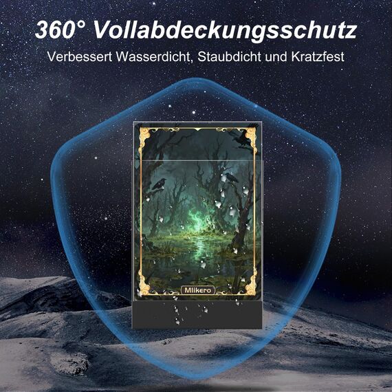Mlikero 1200 Kartenhüllen, Perfekt Passende Innenhüllen, Ideal für Doppelhüllen, Karten Hüllen Sleeves Sammelkartenhüllen Kompatibel Mit Sammelkarten, Fußballkarten, Sportkarten, 64 x 89 mm