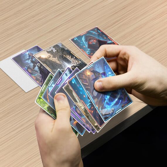 Weiße matte Kartenhüllen für MTG, 300 Stück perfekt passende Standardkartenhüllen für Trading Card Sportkarten Baseballkarten TCG Magic, Kartenschutz für Mini-Foto, stabil und schön mischbar