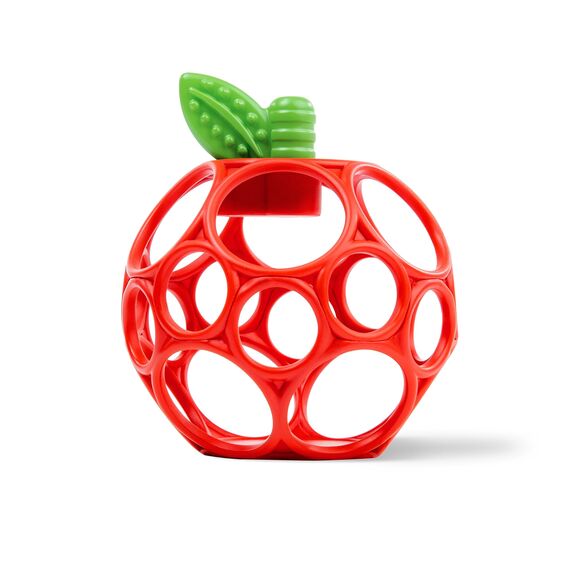 Bright Starts Oball Easy Grasp Apfel Beiring Spielzeug, Hold My Own Collection, BPA-frei, Unisex, Neugeborene und lter