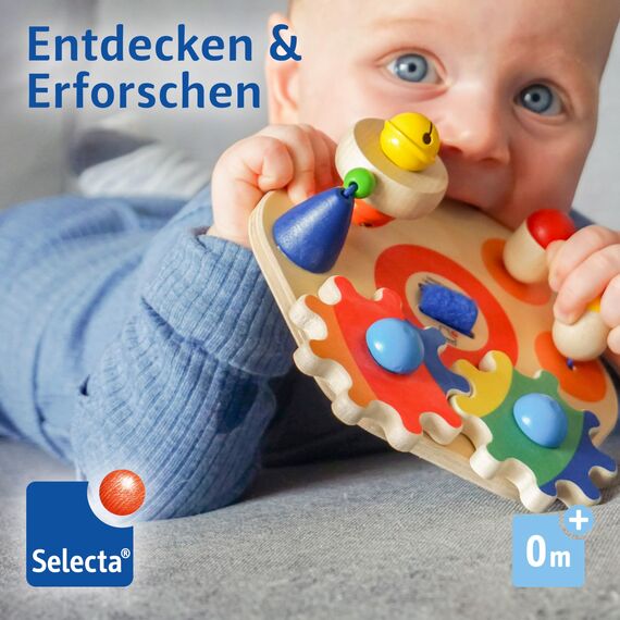 Selecta 62036 Minitivity, Motorikspielzeug, 1 Jahr to 3 Jahre, aus Holz, 14 cm