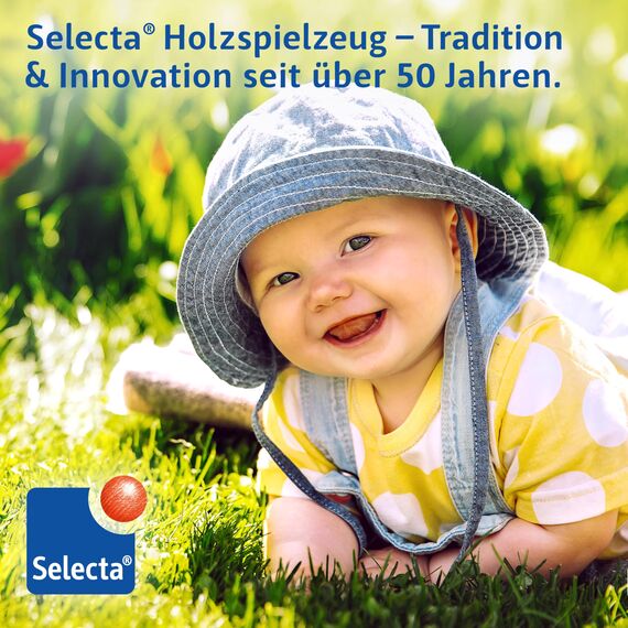 Selecta 62036 Minitivity, Motorikspielzeug, 1 Jahr to 3 Jahre, aus Holz, 14 cm
