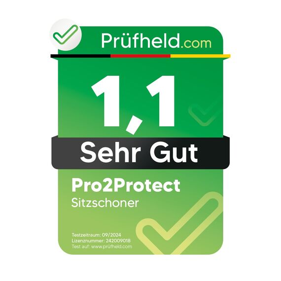 Pro2Protect [2X Test SEHR GUT] Autositzschoner Vordersitze | WASSERDICHT | 1er Set | Autositzbezüge Sitzauflage Sitzbezüge Auto | Schonbezug vorne Autositzauflage Sitzschoner Auto Zubehör Innenraum