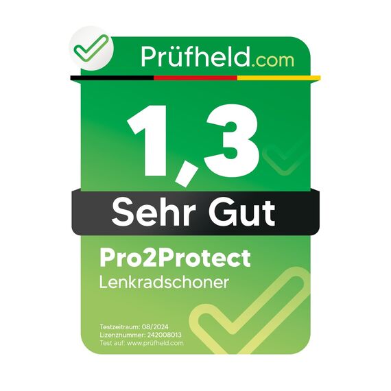 [ 2X Test SEHR GUT ] Pro2Protect Lenkradbezug Leder | Auto Zubehör Innenraum | Lenkradhüllen Grand Tour | Lenkradschoner PKW | Lenkrad Bezug Lenkradschutz | Autozubehör Geschenke für Frauen und Männer