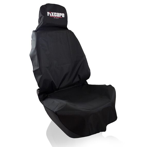 fixcape Pro Schonbezug Autositz vorne universal wasserdicht schwarz, Auto-Sitzbezug Vordersitze, Sitzschoner Auflage Schutz Fahrersitz