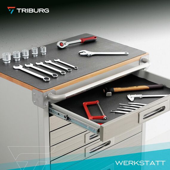 TRIBURG Universal Anti Rutsch Schmutzmatte 120x100cm Zuschneidbar und Wasserdicht - Kofferraummatte - Antirutschmatte Auto - Antirutschmatte Schubladen - Kofferraum Schutzmatte (Packung mit 2)