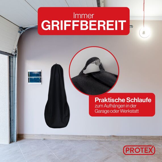 PROTEX® Autositzschoner [Testsieger 2025] Werkstattschoner - Rutsch- und wasserfestes, schmutzabweisendes Material - Ideale Passform - schwarz (1 Stück)