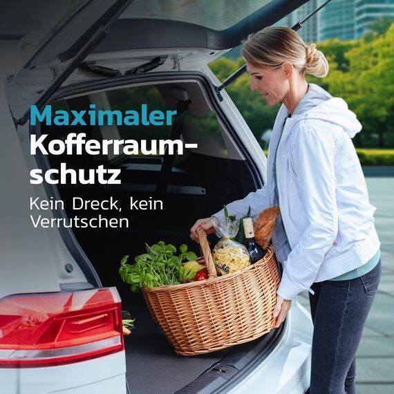 TRIBURG Universal Antirutsch Schmutzmatte 120x180 cm Wasserdicht und Zuschneidbar - Kofferraummatte - Antirutschmatte Auto - Antirutschmatte Schubladen - Kofferraum Schutzmatte (Packung mit 2)