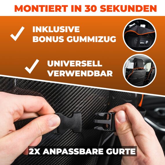 Pro2Protect [2X Test SEHR GUT] Autositzschoner Vordersitze | WASSERDICHT | 1er Set | Autositzbezüge Sitzauflage Sitzbezüge Auto | Schonbezug vorne Autositzauflage Sitzschoner Auto Zubehör Innenraum