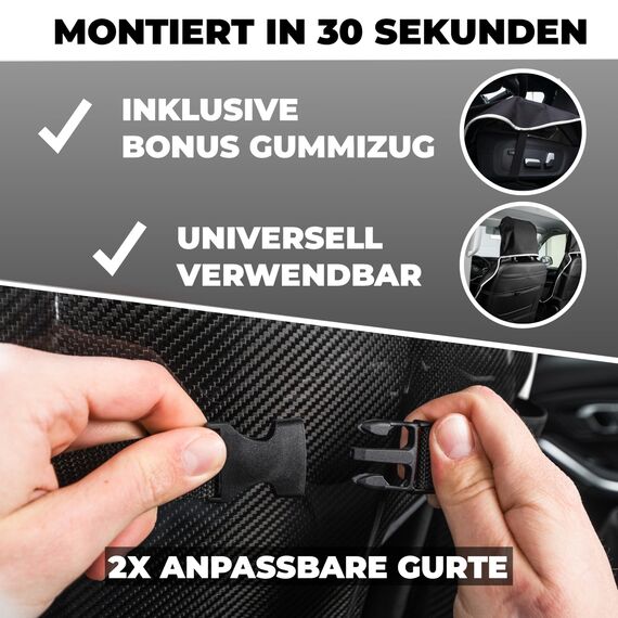 Pro2Protect [2X Test SEHR GUT] Autositzschoner Vordersitze | WASSERDICHT | 1er Set | Autositzbezüge Sitzauflage Sitzbezüge Auto | Schonbezug vorne Autositzauflage Sitzschoner Auto Zubehör Innenraum