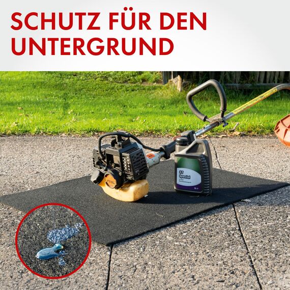 WALSER Premium Öl Auffangmatte 60x90 cm, Qualitätssieger Sehr Gut*, Werkbank Unterlage, Garagenboden Matten 1 Stück, Garagenmatte Auto, Motorrad Matte Garage, Auto Unterleger, Werkstatt Ölmatte