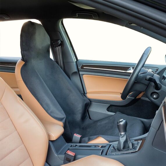 LIONSTRONG® Autositzschoner Vordersitz universell kompatibel [WASSERDICHT] - Autositzbezüge Vordersitze - Sitzschoner Sitzbezüge Auto - Autositz Sitzschutz - Werkstattschoner - Polyester 2 Stück