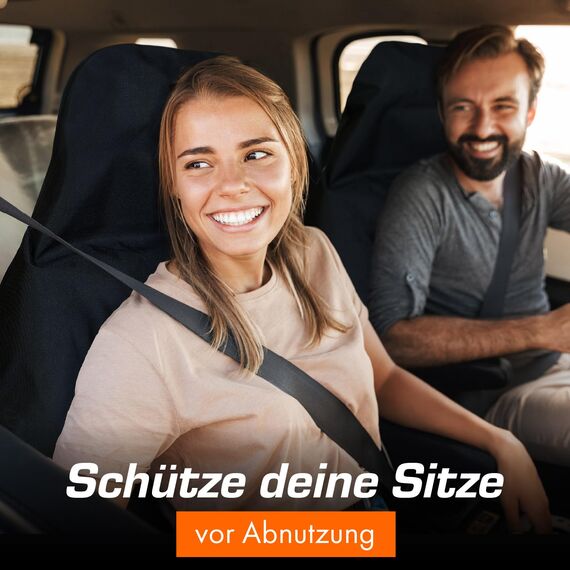 Upgrade4cars wasserdichter Autositzschoner für Vordersitze | Fahrersitz Schonbezug für Werkstatt, Arbeit, Sport usw. | Autositz-Auflage Universal | Auto-Sitzbezug vorne