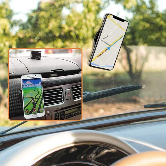 5 Stück Anti Rutsch Pad Auto,Waschbare Antirutschmatte für Handy Armaturenbrett,Wiederverwendbarer Doppelseitig Klebende Nano Gel Pad