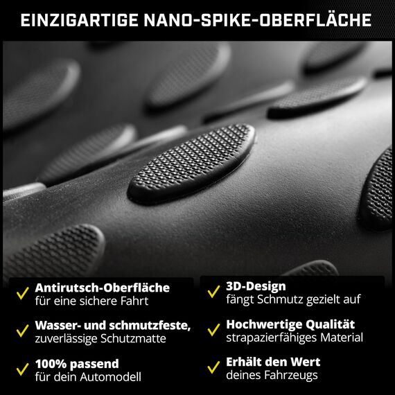 WALSER XTR Kofferraumwanne für VW Passat (B7) Variant 2010-2015, Passat Alltrack 2012-2014, 100% passgenaue Antirutschmatte Auto, Gummimatte Auto, Kofferraum Schutzmatte, Auto Gummimatten