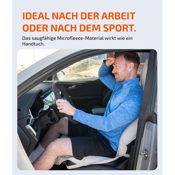 LIONSTRONG® Autositzschoner Vordersitz universell kompatibel - Saugfähige Autositzbezüge Vordersitze - Sitzschoner Sitzbezüge Auto - Autositz Sitzschutz - Werkstattschoner - Microfleece