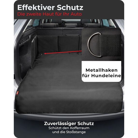 achilles Kofferraumschutz mit Seiten- und Ladekantenschutz, Kofferraumwanne, Auto Kofferraum Schutzmatte für Hunde, Kofferraummatte, universal