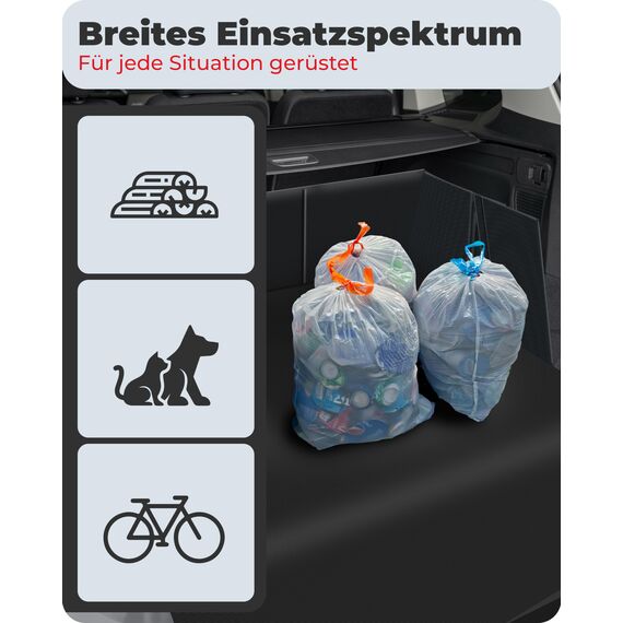 achilles Kofferraumschutz mit Seiten- und Ladekantenschutz, Kofferraumwanne, Auto Kofferraum Schutzmatte für Hunde, Kofferraummatte, universal