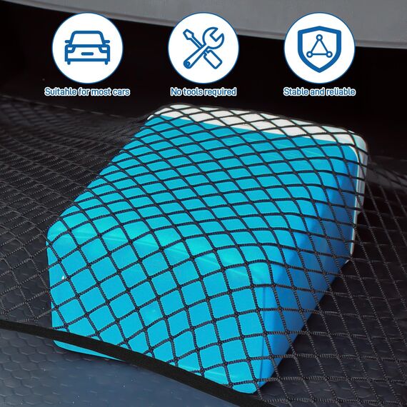 Yimomoyi Groß Gepäcknetz Auto, Kofferraumnetz 100X80cm Erstreckt Sich auf 210x140cm, Kofferraum Netz Mit 4 Haken, Gepäcknetz Wohnmobil für die Meisten Autos, Elastischer Rand hält Lasten Fester