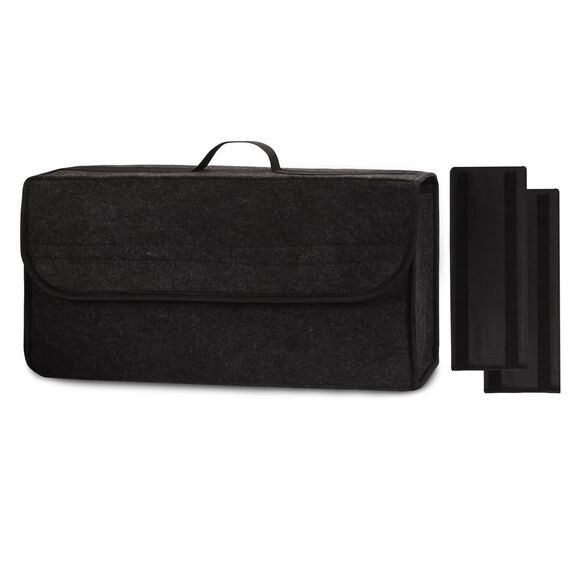 Einesin Upgraded Kofferraumtasche Toolbag mit verstärkten Seitenwänden, Nadelfilz Kofferraum-Organizer, Autotasche, Aufbewahrungstasche, Kofferraum-Toolbag(50x15x25cm-Upgraded)