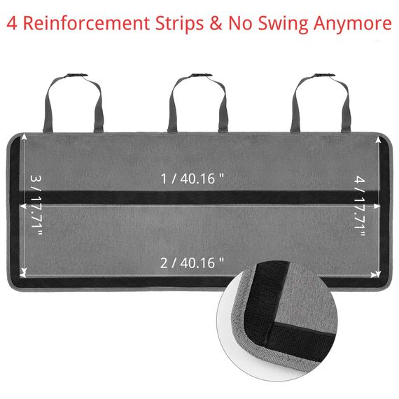 SURDOCA Auto Kofferraum Organizer für SUV, [7 Mal AKTUALISIERT] Auto Kofferraumtasche, Autozubehör Innenraum, Platzsparexperte, Grau XL