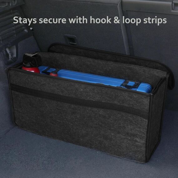 Einesin Upgraded Kofferraumtasche Toolbag mit verstärkten Seitenwänden, Nadelfilz Kofferraum-Organizer, Autotasche, Aufbewahrungstasche, Kofferraum-Toolbag (30 * 15 * 30CM-2PCS-Upgraded)
